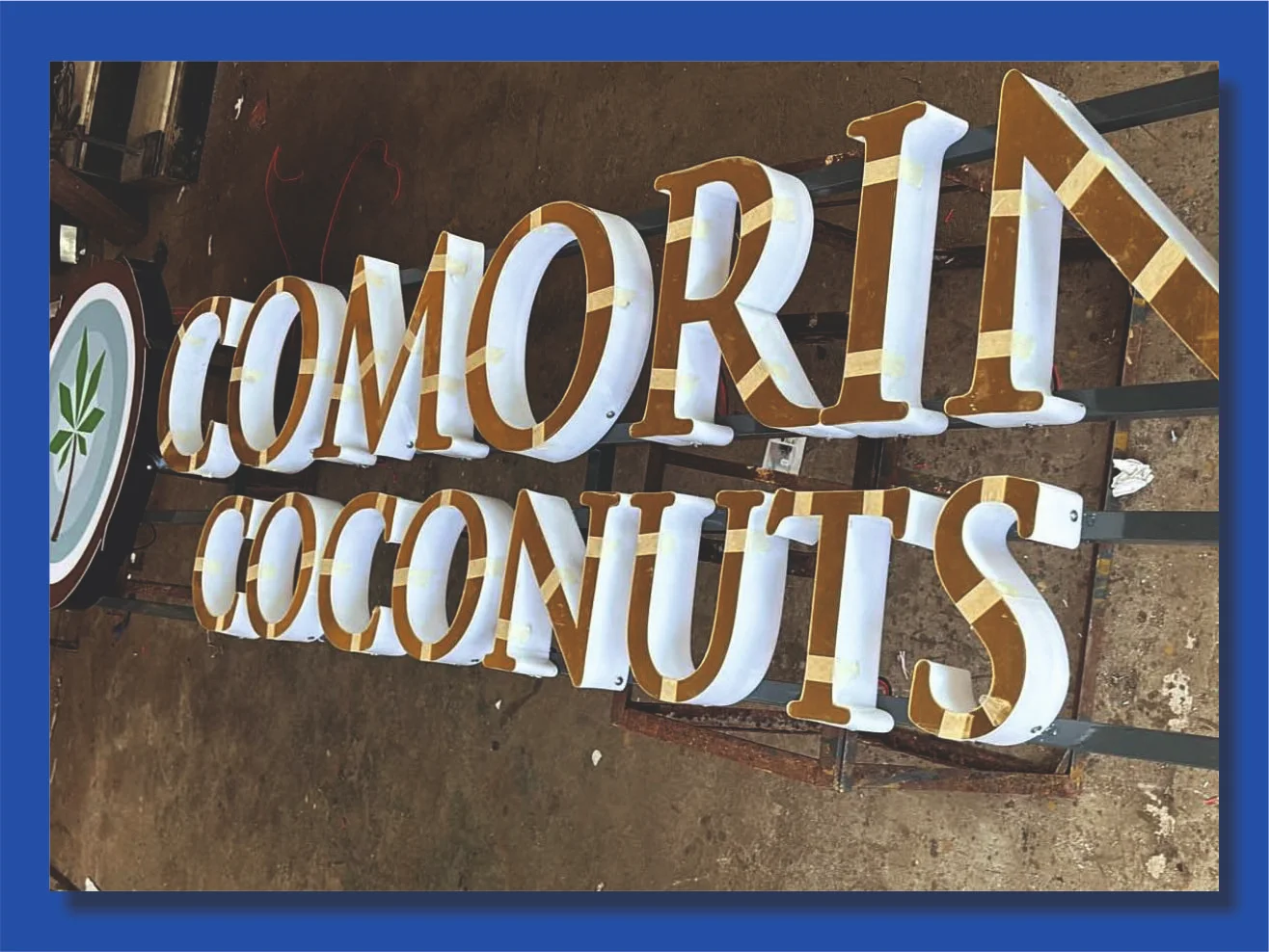 Gold mirror acrylic letters